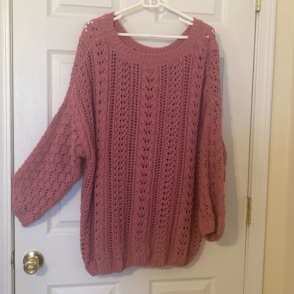 Pink oversized sweater